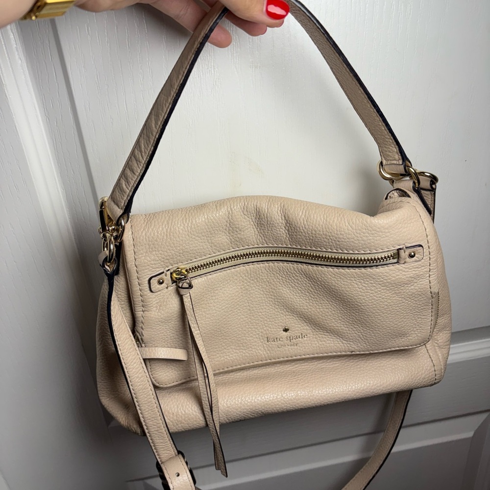 Kate Spade Cream Leather Crossbody Bag